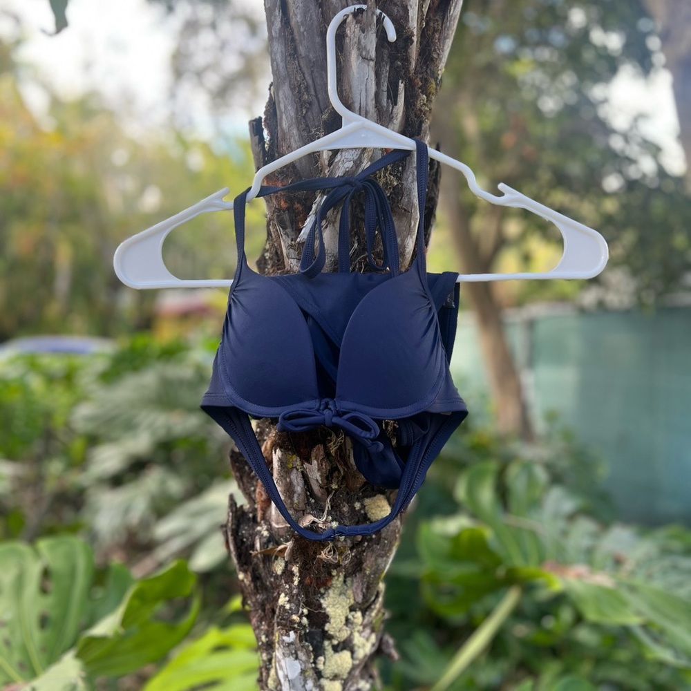 Aerie Navy Blue Bikini Set - 32A & Small